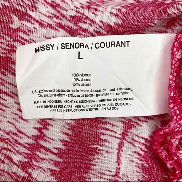 Gloria Vanderbilt Size Large Nova Flutter Sleeves Blouse Top - Picture 10 of 12